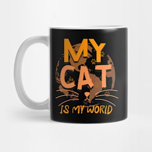 My Cat Is My World Mug